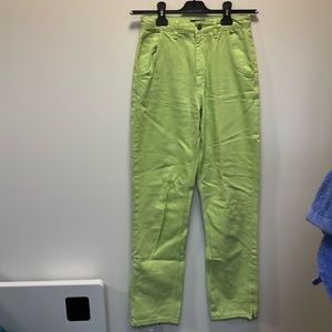 lime green jeans